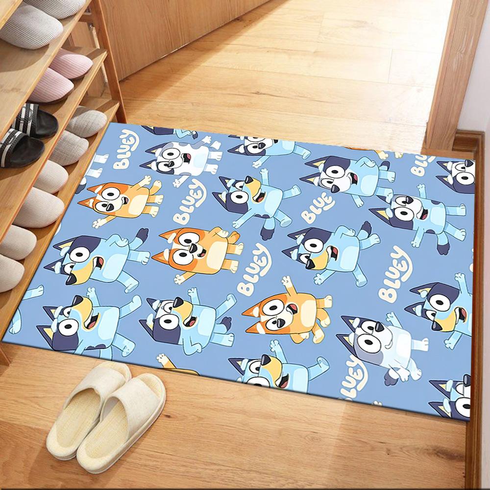 

Bluey s Playful Pals Square rugs are a great choice for living rooms, bedrooms, home décor, and as gifts. 40cmx60cm