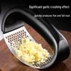 Stainless Steel Garlic Press & Masher - Manual Garlic Crusher & Squeezer with Peeler