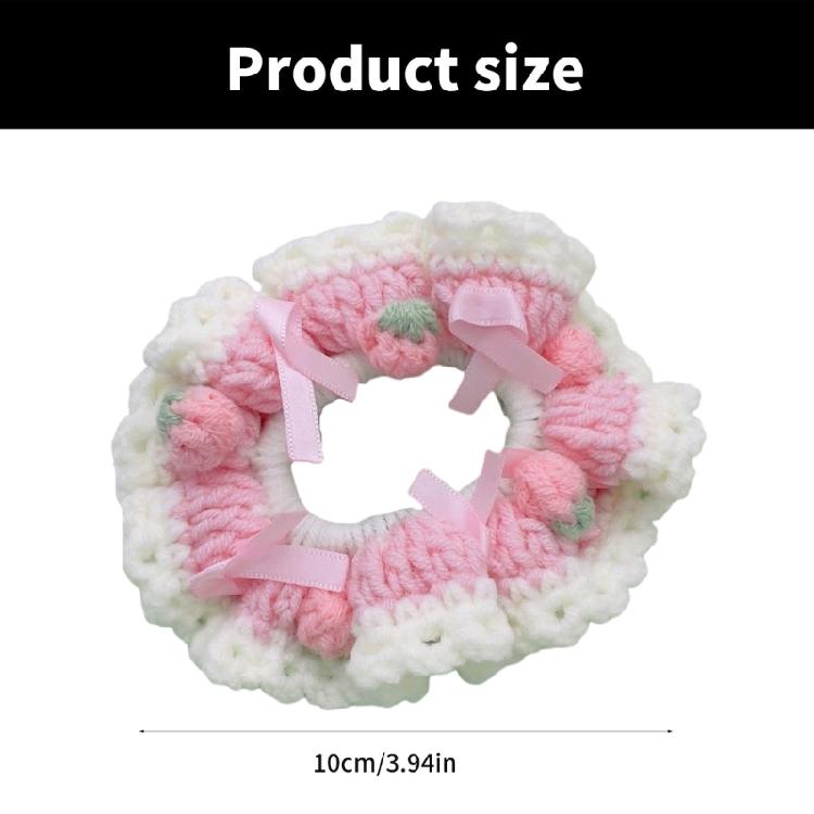 Elegant Crochet Hair Ornament Fashion Hair Scrunchie Lightweight Hairpiece Stylish Hair Accessory for Various Occasion