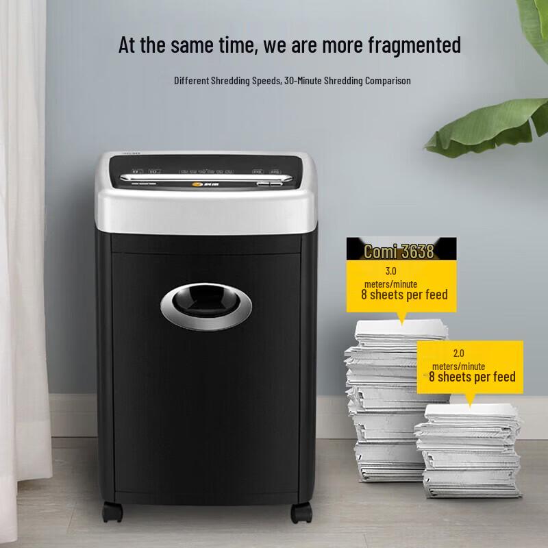 Comi P-5 Commercial Micro-Cut Paper Shredder CN plug (adapter included)