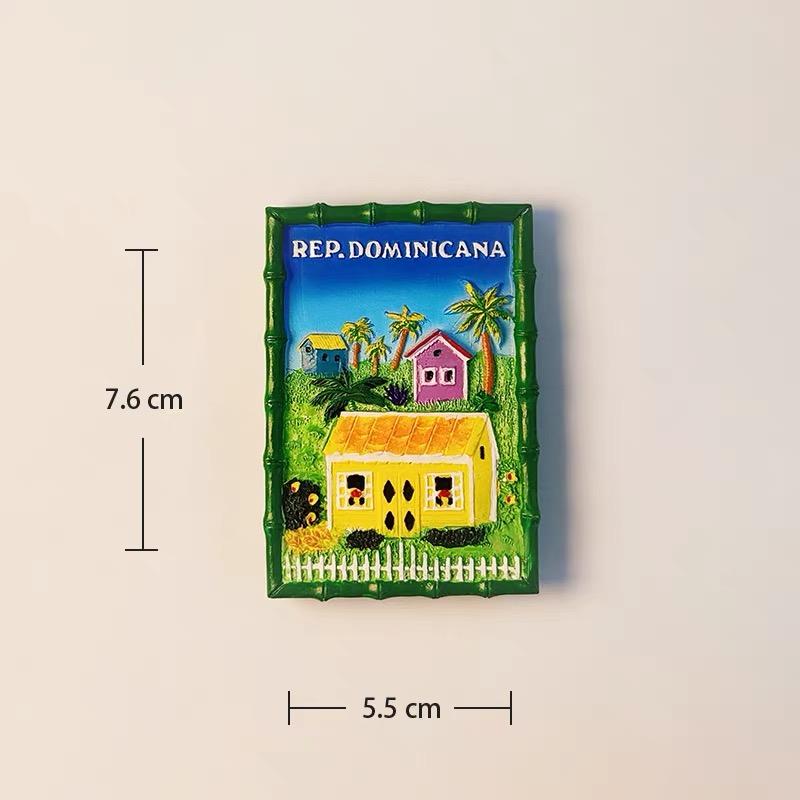 Dominican Republic Travel Souvenir Refrigerator Magnet 3D Refrigerator Magnet Decorative Refrigerator Magnet
