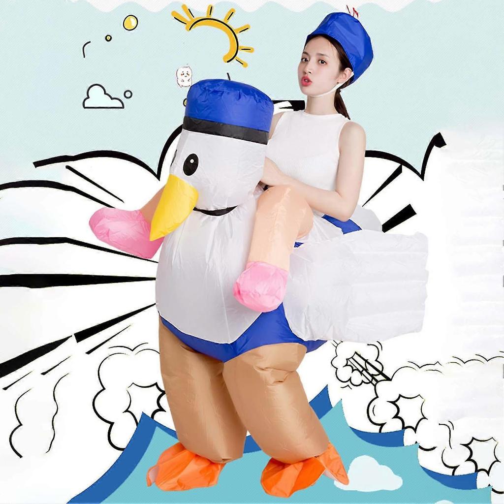 Lovely Flying Chick Inflatable Clothing Lightweight Battery Powered Costume For Unisex Women Men yu