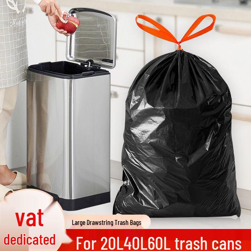 

Drawstring Garbage Bags, Large 70x80CM, 50x60CM, Fits 30-60L, Perfect for Property Management, Hotels, Malls, Tear-Free. 30L: 54*62cm, 20 pieces (13 gallons)