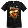 Slayer Heavy Metal Horror Skull T Shirt W/ Flaming Screaming Skulls Graphic Tee
