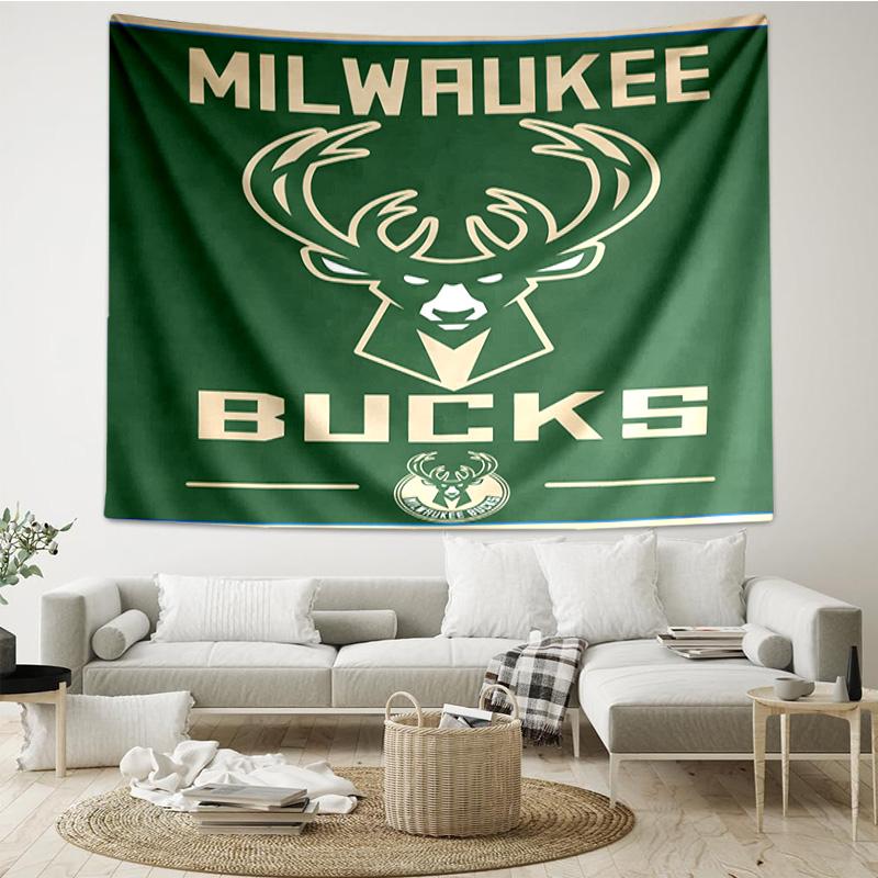 Bucks Team Logo Quick-Dry Tapestry Hanging for Bedroom,Livingroom, Playroom,Decor Art Room Wall Tapestry Holiday and Birthday Gifts
