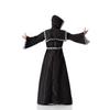 Halloween Erwachsener Vampir Mittelalterlicher Sensenmann Schwarz Dunkel Zauberer Robe Verkleidungskostüm