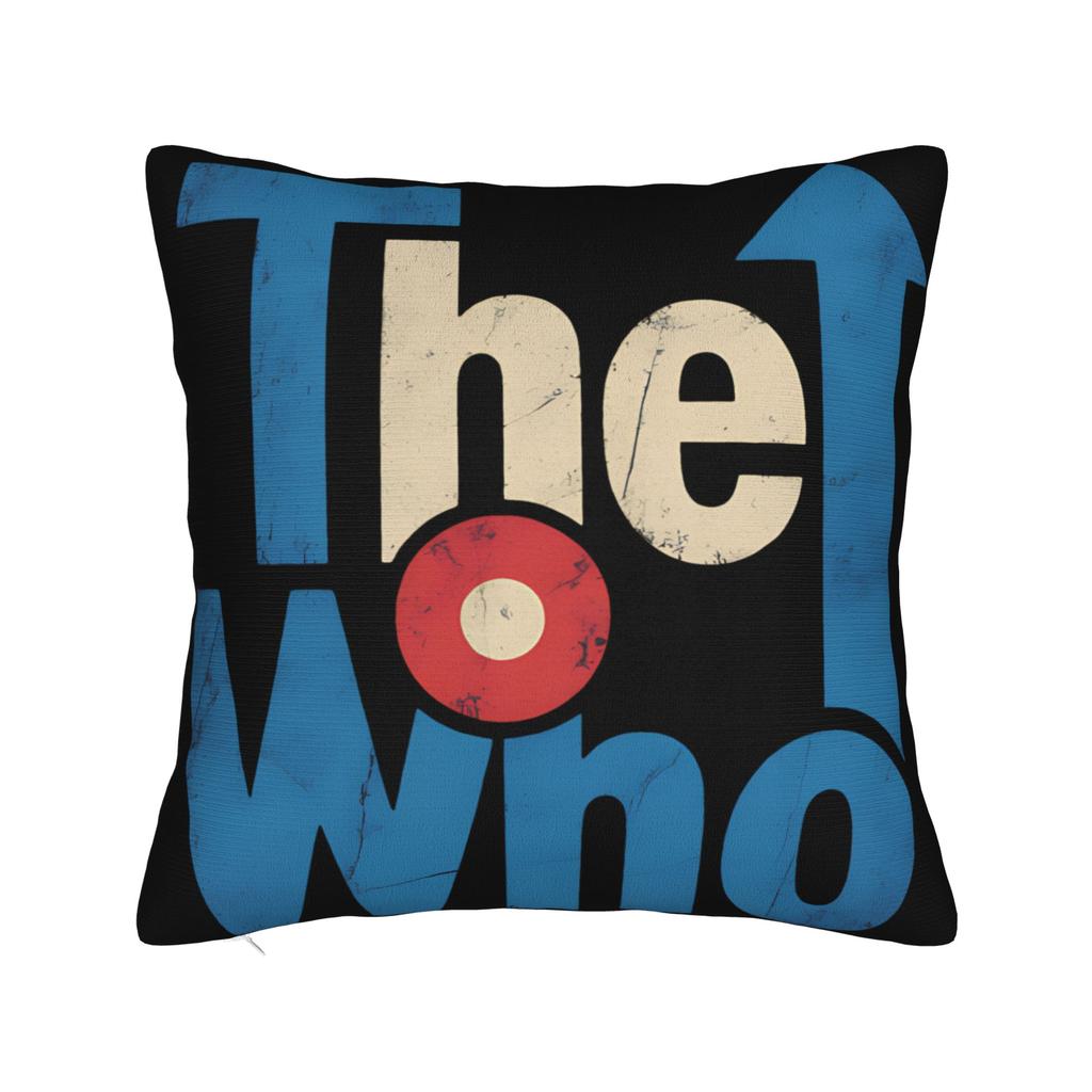 The Who Rock Band Fans Gift Printed Pillowcases Cushion Cover  Throw Pillow Cover Soft and Sweet Home Decor Square Multi Size