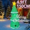 4.9FT LED Lit Inflatable Xmas Yard Decorations Christmas Tree with Candy Canes Christmas Supplies Home Decor Ornaments Toy Gifts