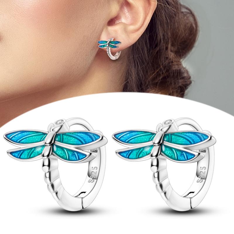 Heißer Verkauf 925 Sterlingsilber Kupfer Herz Ohrringe Passen Original Charms Creolen Für Frauen Mädchen Stecker Ohrring Feine Zirkonia Geschenke