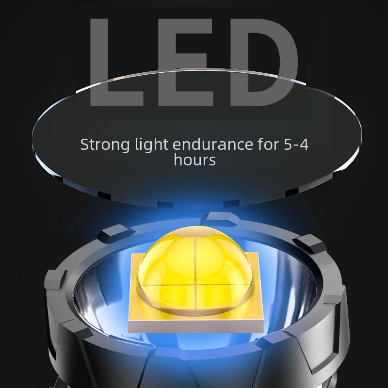 LED Rechargeable Searchlight High Power Handheld Spotlight with Solar Charging Stand Portable Work Light for Camping Hiking Emergency