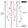 Plush Feather Cat Teaser Stick with Bell - Stress Relief and Fun Self-Entertainment Toy