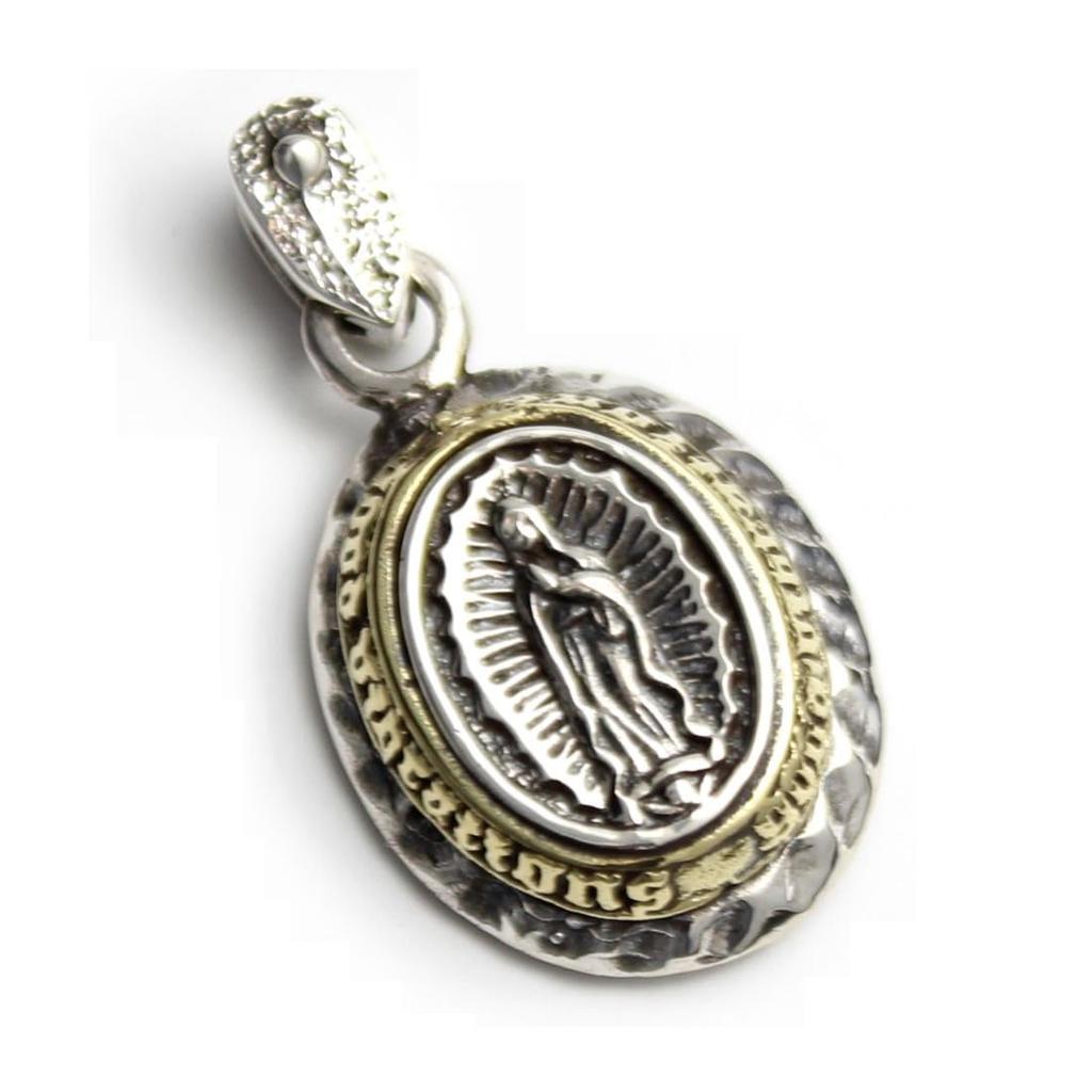 [goodvibrations] Mexico Maria Pendant Our Lady of Guadalupe Good Vibrations Men's Women's Sterling Silver 925