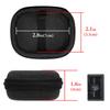 Geekria Shield Case for Guitar Portable Cover Travel Hard Shell Tuner Storage Case with Pick Holder Space Tuner, Bag, (Black)