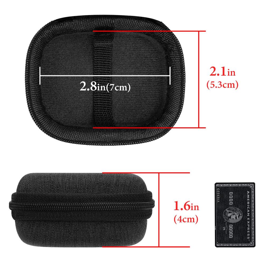 Geekria Shield Case for Guitar Portable Cover Travel Hard Shell Tuner Storage Case with Pick Holder Space Tuner, Bag, (Black)