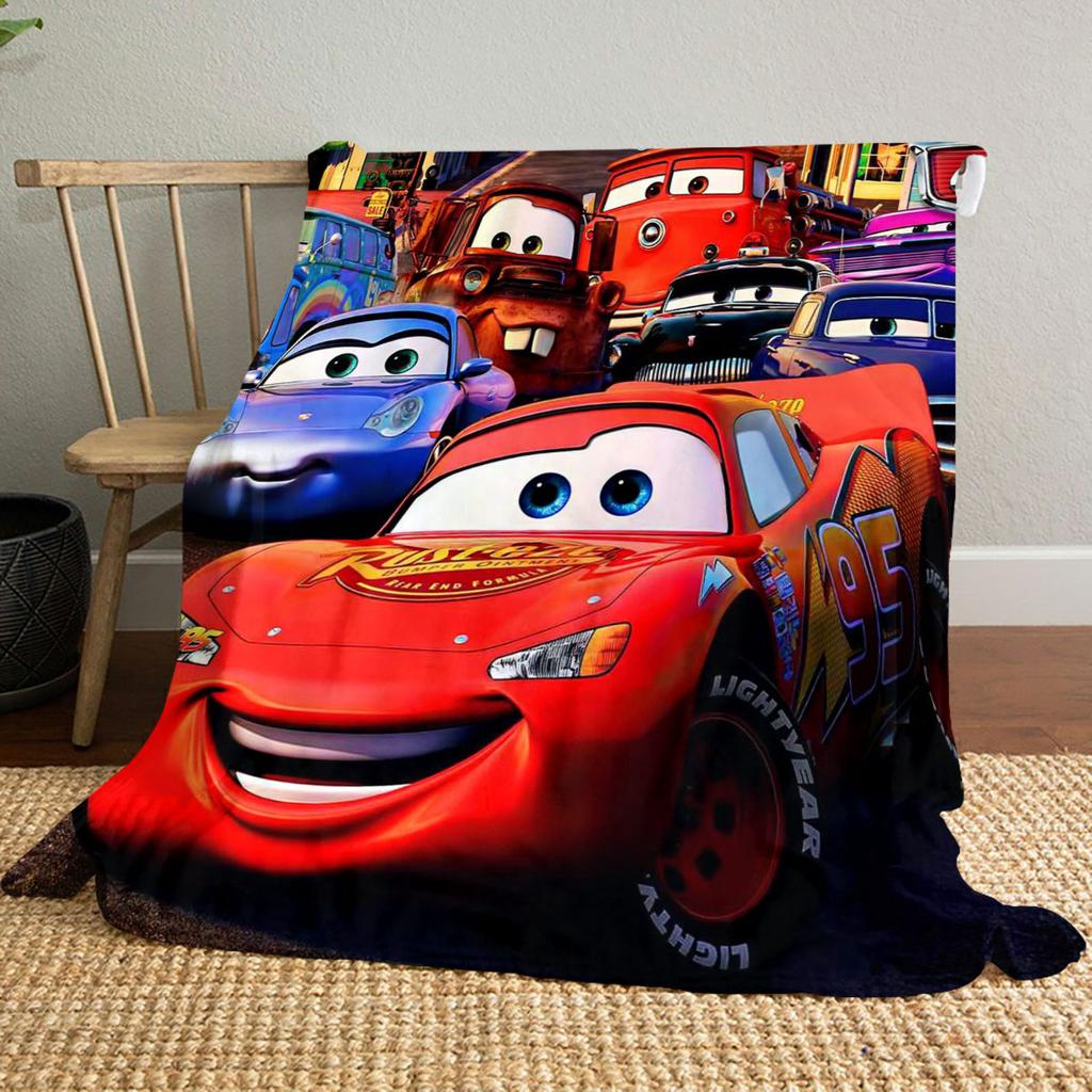 The Cars Family Portrait Cartoon Blanket Is Suitable for Use On Beds, Sofas, and Other Occasions, Making It The Perfect Gift.