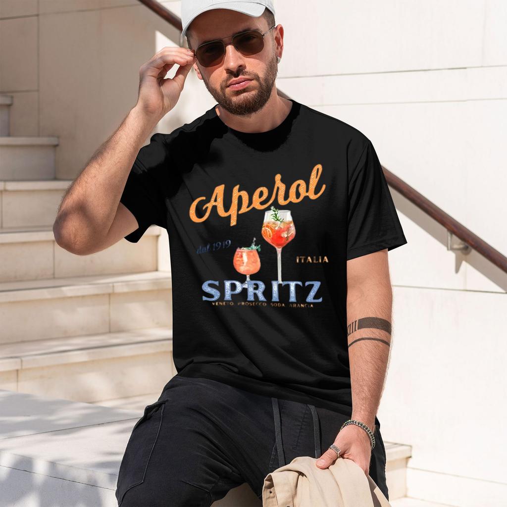 Spritz Tshirt Grh Itan Style T Shirt Italy Summer Grh Tee Breathable Casual Comfortable Printed 2026 New Model Unisexs Shortslee