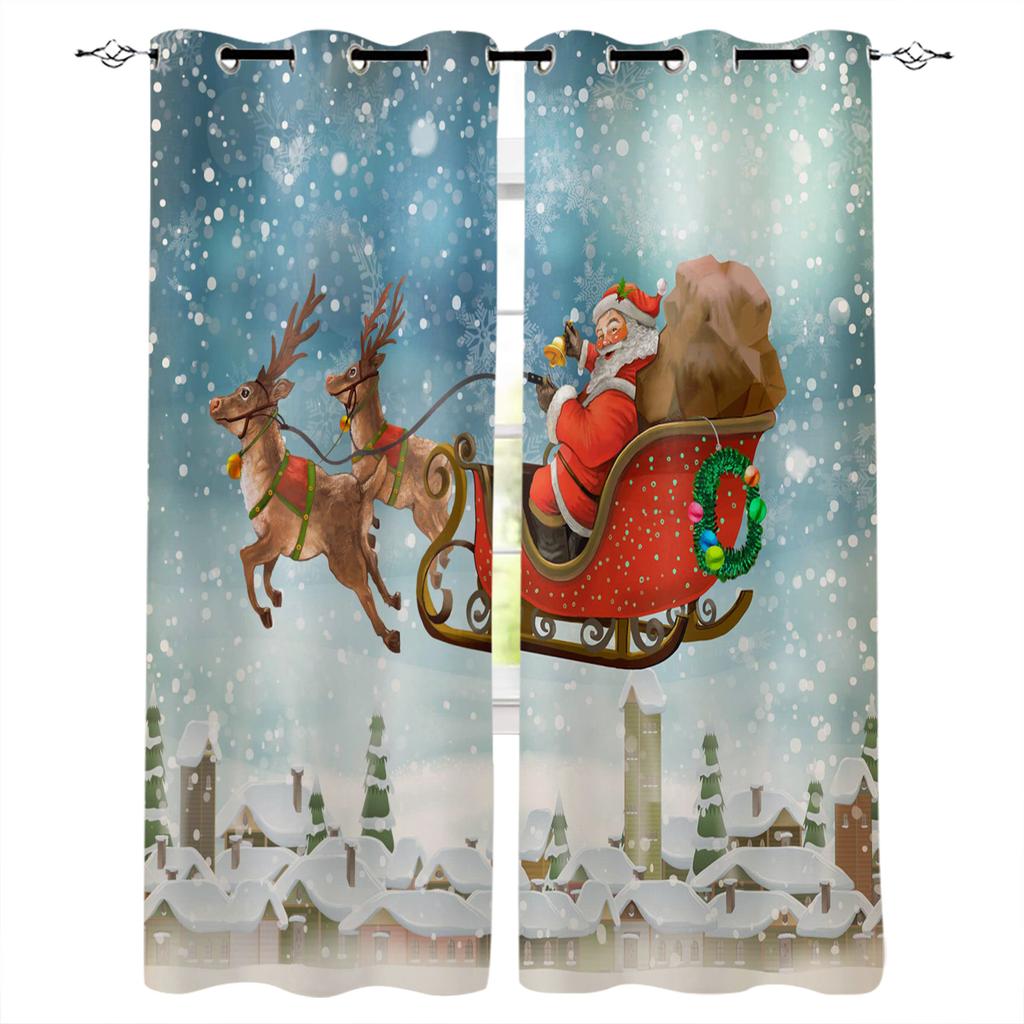 Śnieg zima boże narodzenie miłość szczęśliwe zasłony do dekoracji okiennych rolety zasłony zasłony okienne do salonu rolety do sypialni