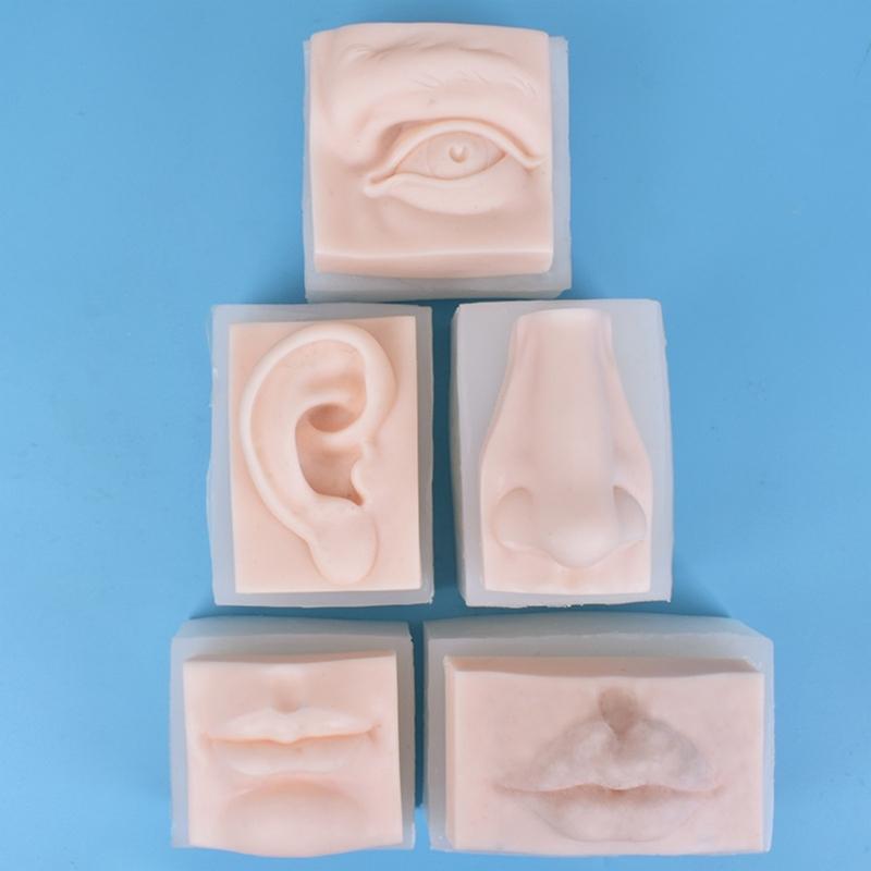 Unique Fondant Silicone Mold Chocolate Molds Facial Features Shaped Silicone Fondant Molds Perfect for Cake Decoration