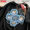 What Cat Ice Is Funny Fun Original Niche Problem? Summer Pure Cotton Loose Gray Short Sleeved T-shirt Men Women Tees Couple Tops