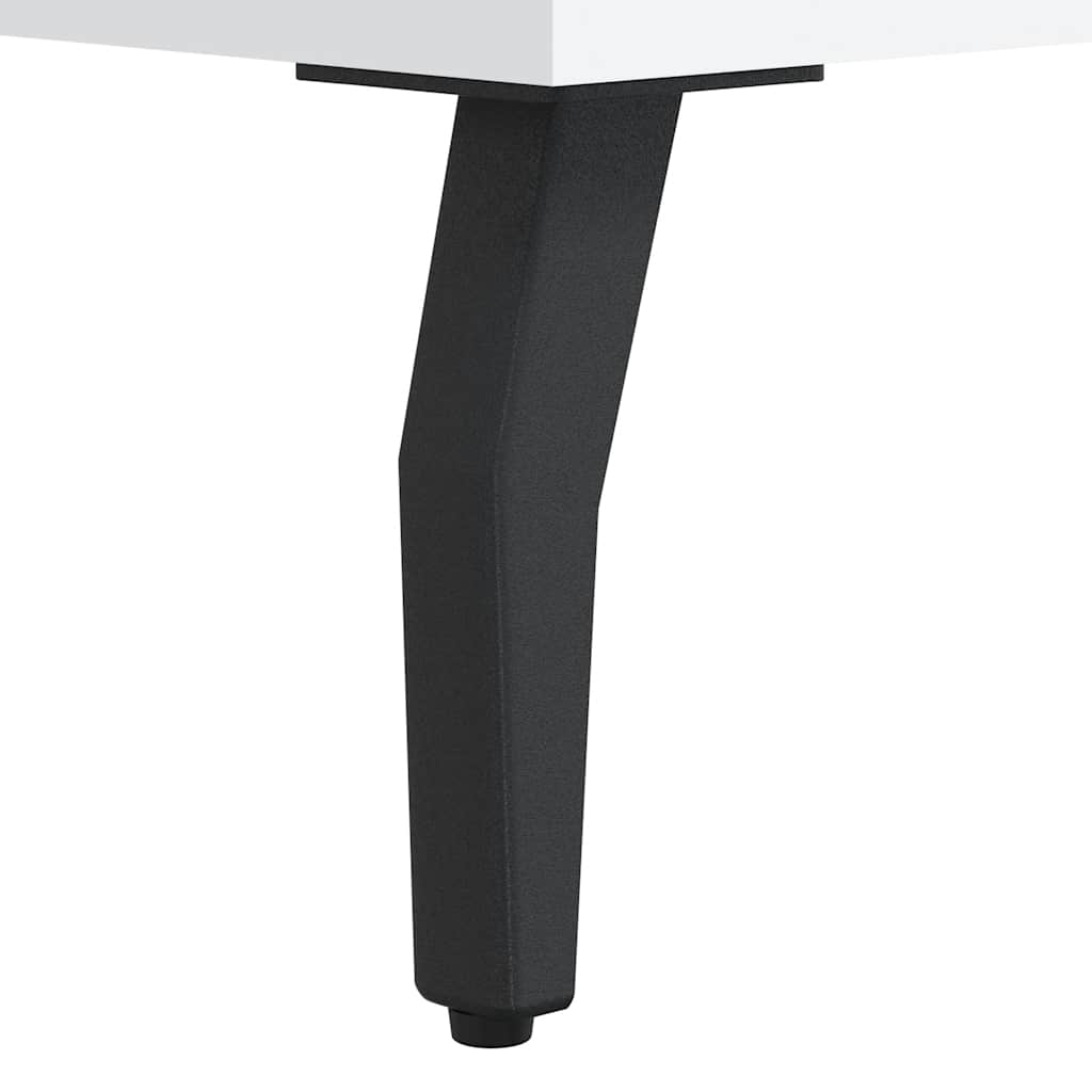 White Desk 140x50x75 cm Particleboard