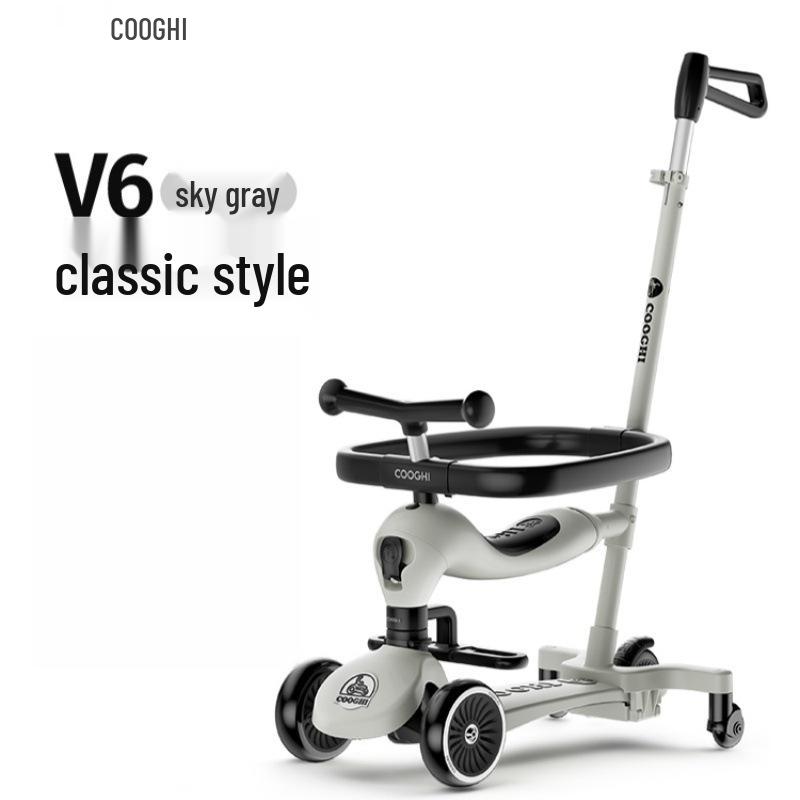 Cool Ride V3V6: 3-in-1 Scooter for Ages 1-3 - Perfect Baby's First Birthday Gift & Walker/Stroller Combo
