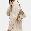 Coach Morgan 18 Gold Logo Classic Monogram Flap Canvas And Leather Square Crossbody Shoulder Bag Small Women bags Beige Brown CL429-IMOT4
