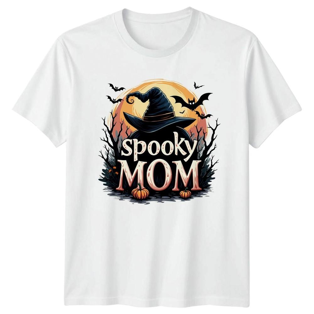 Spooky Mom Halloween Holidays Unisexs TShirt Unisexs Tee Graphic Unisex Top S