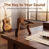 Wood Acoustic Guitar Transpose Capo Guitar Capo with Picks Combo  Stage Playing Auxiliary Tool