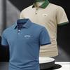 2Pcs Men'S Outdoor Golf Polo with Short Sleeves,Men'S Business Casual Polo, Breathable And Comfortable, Quick-Drying, Suitable for Spring And Summer.