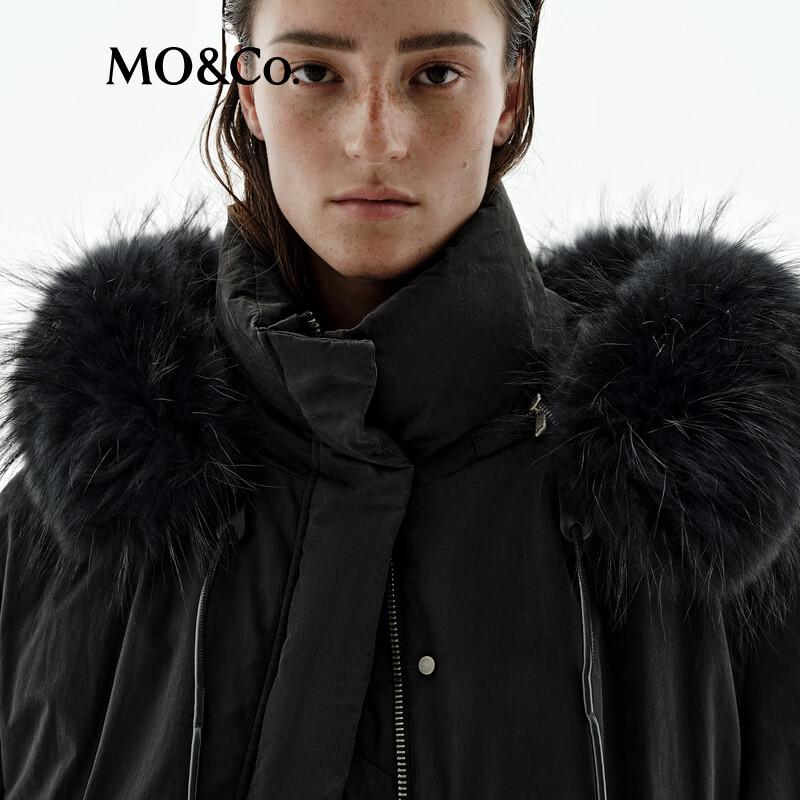 MO&Co. Detachable Hood Goose Down Jacket