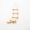 1Pcs Dollhouse Mini Wooden Hemp Rope Hanging Ladder Pet Gardening Miniature Scene Model Toys Doll House Accessories