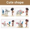 6PCS Moana Princess Cake Toppers, Moana Themed Party Supplies, Cake Toppers for Kids Girls Fans Birthday Baby Shower Decoration