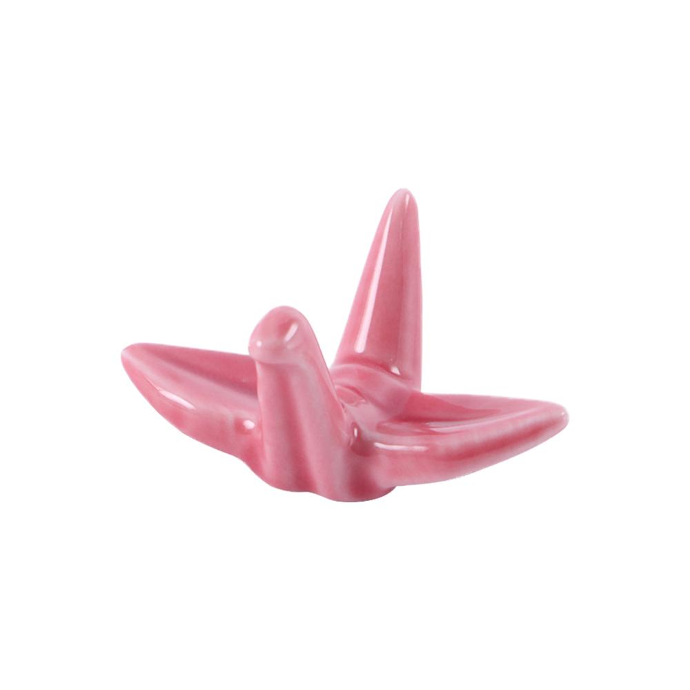 

1 шт. держатель для палочек из смоляной бумаги в виде журавлика, керамическая подставка для палочек для еды, ложка, вилка, подушка для палочек, украшение для обеденного стола