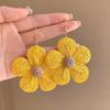 Beach Vintage Styles Flower Earrings Portable Geometric Dangle Earrings for Trendy Women Party Fashion Accessories