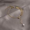 Retro style pearl bracelet women's versatile high-end sense niche temperament beaded bracelet couple girlfriend hand jewelry