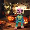 Halloween Pumpkin Figurine Glow-in-the-Dark Pumpkin Man Figurine with Movable Joints Flameless Jack O Lantern Ornaments for House Party Decor Gifts