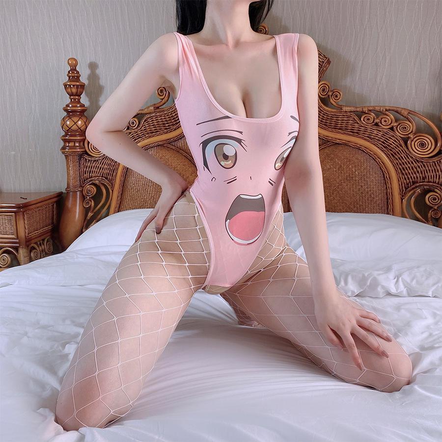 Catwoman Nightgown: Tempting Secretary Role Play Lingerie with Open Crotch Design