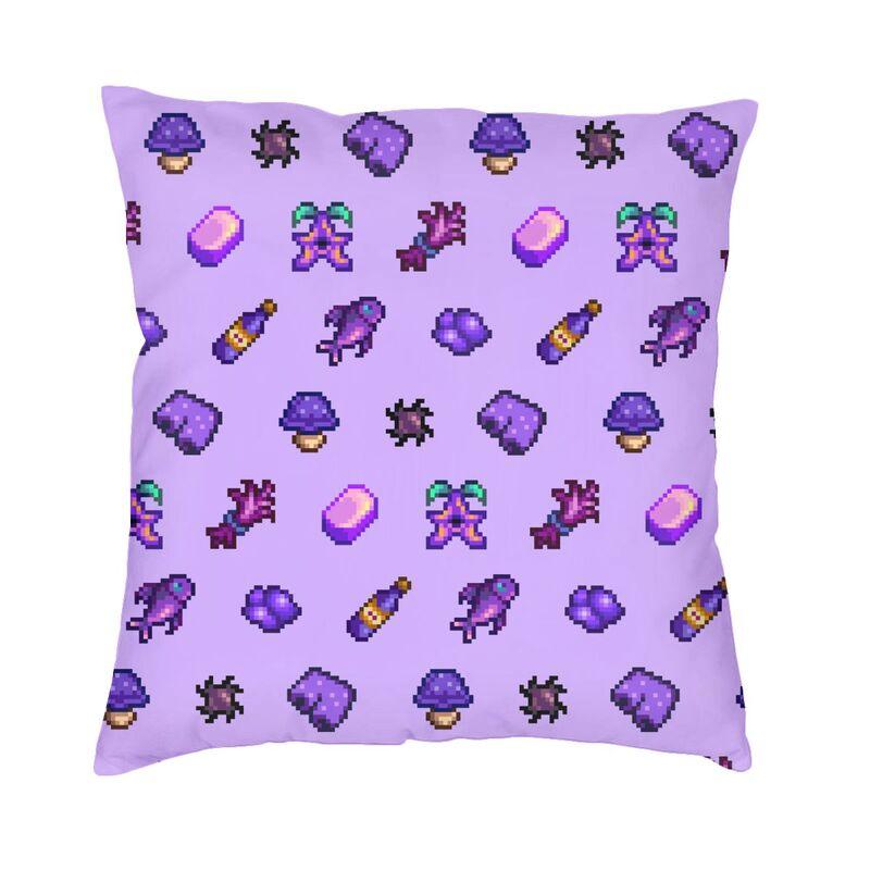 Stardew Valley Karte Kissenbezug Doppelseitig 3D-Druck Videospiele Wurfkissenbezug für Sofa Cooler Kissenbezug Heimdekoration