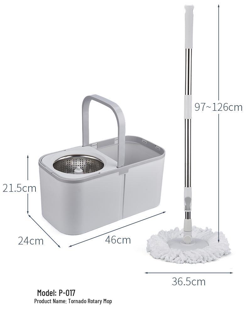 2025 Rotating Spin-Dry Mop with Bucket - Effortless No-Wash Cleaning for Easy Home Use