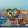 PVC Glass Special Shaped Bird Diamond Painting Hanging Suncatcher Diamond Drawing Suncatcher Ornament Window Ornament