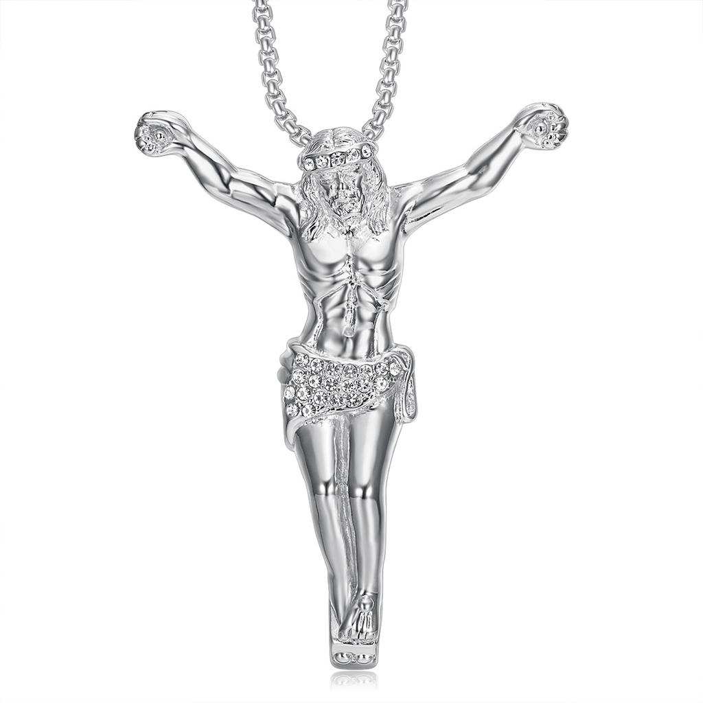 European and American New Jewelry, Gold-plated with Diamonds, Large Full Body God YS Pendant Necklace 2026