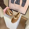 Internet celebrity Mao Mao shoes wear gentle fairy wind camellia warm one foot Mary Jane shoes