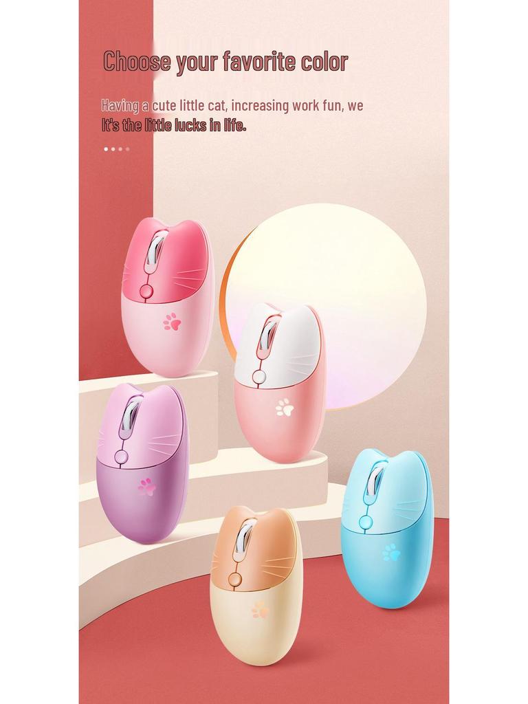 M3 Wireless Silent Mouse - Portable, Cute, and Stylish for Girls' Laptops and Office Use