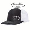 Fashion Fisherman Print Men's Baseball Cap Grid Hip Hop Trucker Hat Lightweight Breathable Duck Tongue Hat Spring Summer Outdoor