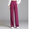 Women High Waist Slimming Straight Leg Suit Pants For Spring Autumn Commuter Wear