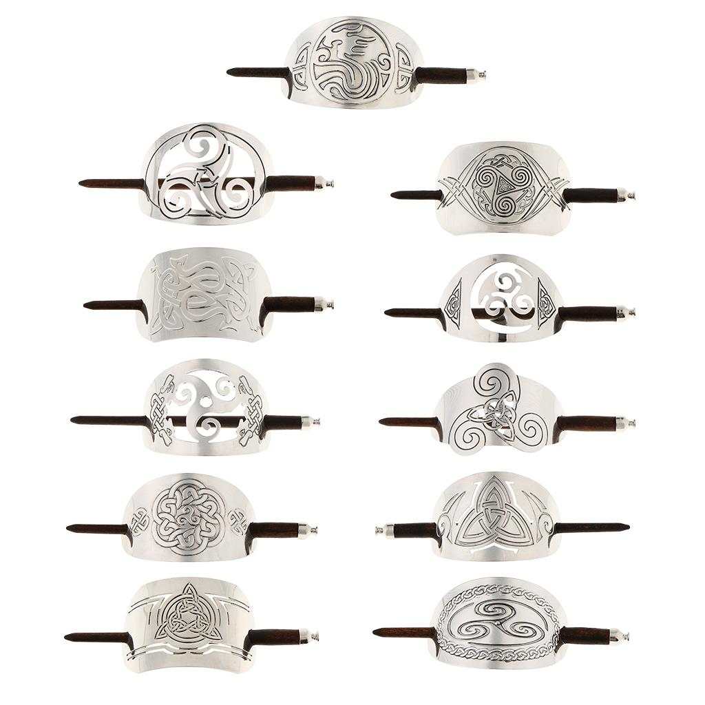 2x Carved Barrette Hair Clip with for Decoration of Hair, Accessories