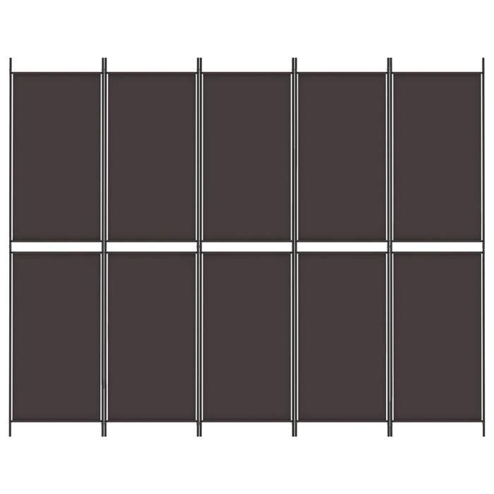 VidaXL Cloison de Séparation 5 Panneaux Séparateur de Pièce Pliable Diviseur Écran d'Intimité Paravent Décoration Salon 350235