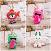 Flying Penguin Rabbit Plush Toy Keyring With Adorable Faces