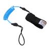 Surfboard Leash 4ft 5.5mm TPU Nylon 2-köpfige Surfleine für Shortboards Longboards Skimboards Blau