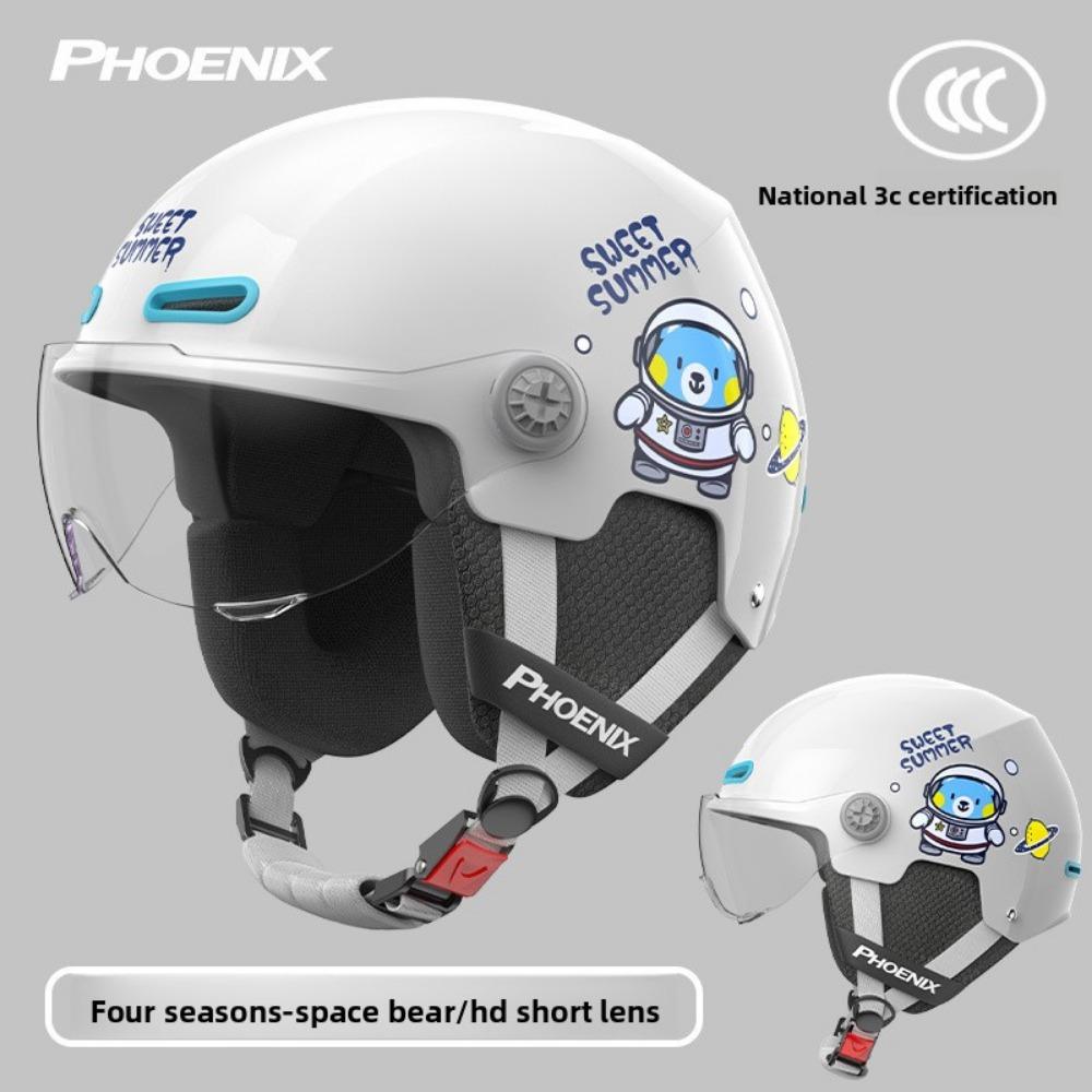 Children's Electric Car Helmet Motorcycle Helmet Cartoon Half Helmet Summer Helmet Four Seasons Helmet